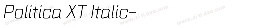 Politica XT Italic字体转换